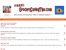 Tablet Screenshot of grocerysavingtips.com